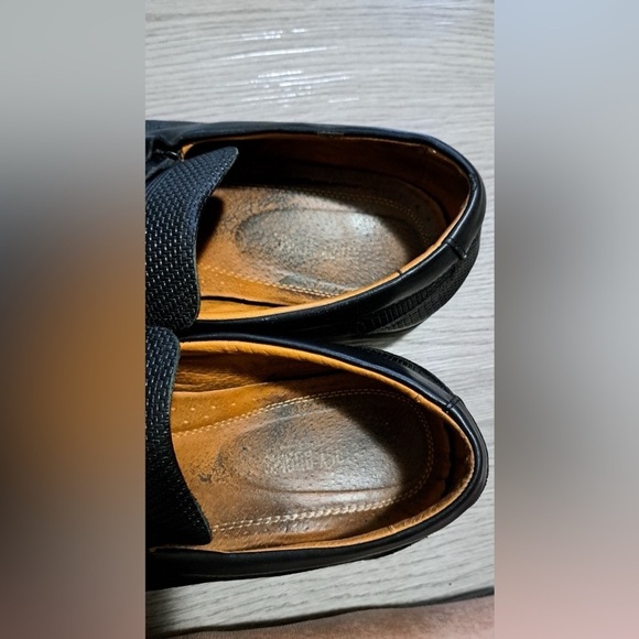 Stacy Adams Pomeroy Moc Toe Bit Slip on soft leather memory foam mens shoes